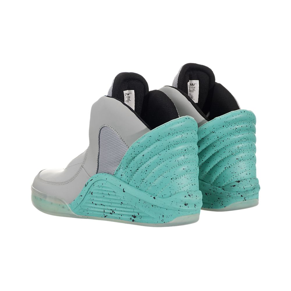 Baskets Supra Chimera x Lil Wayne Grise Turquoise Silver/Sea Foam-Clear Homme | STW-75802268